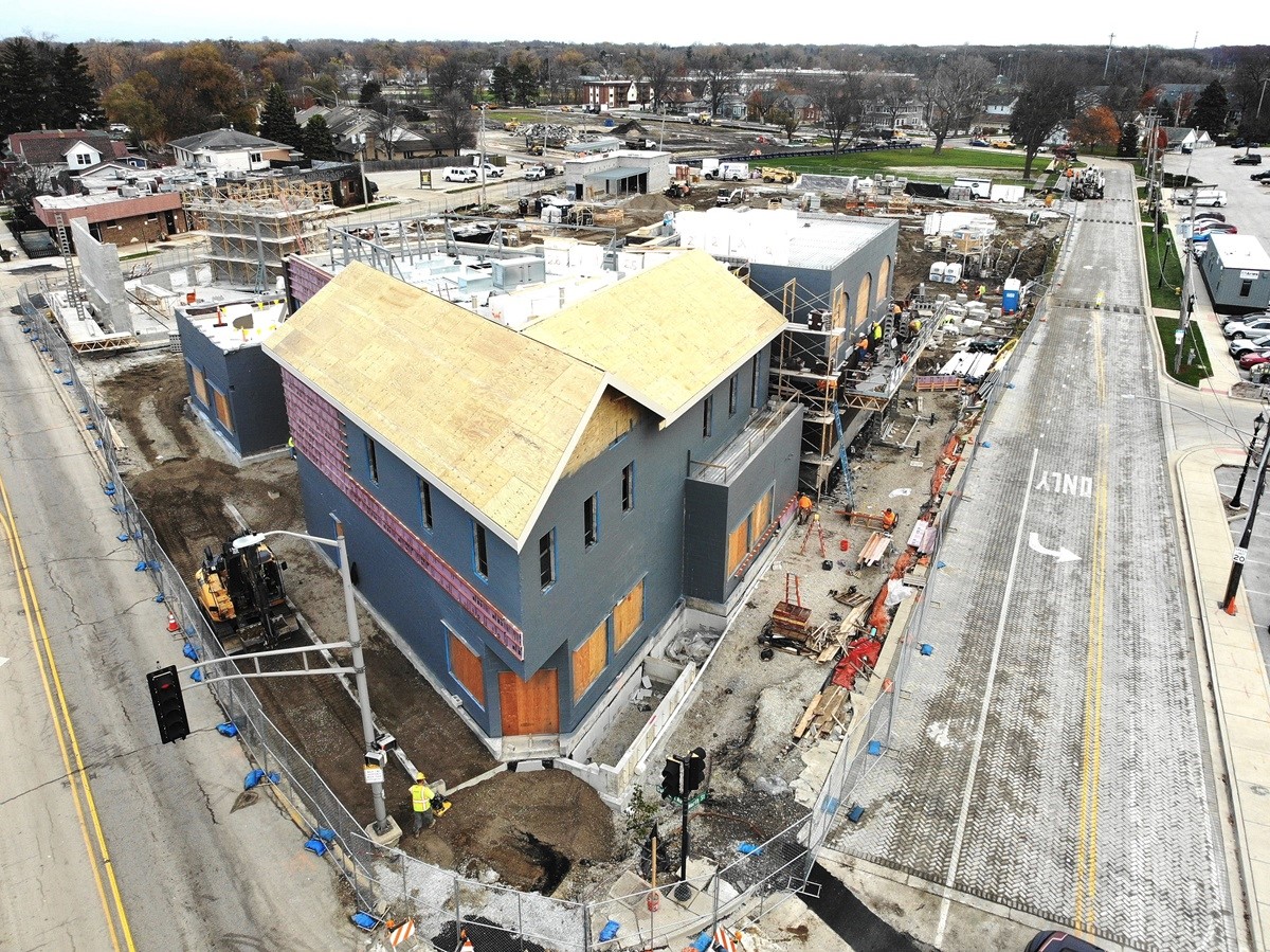 Harmony Square construction on November 25, 2024